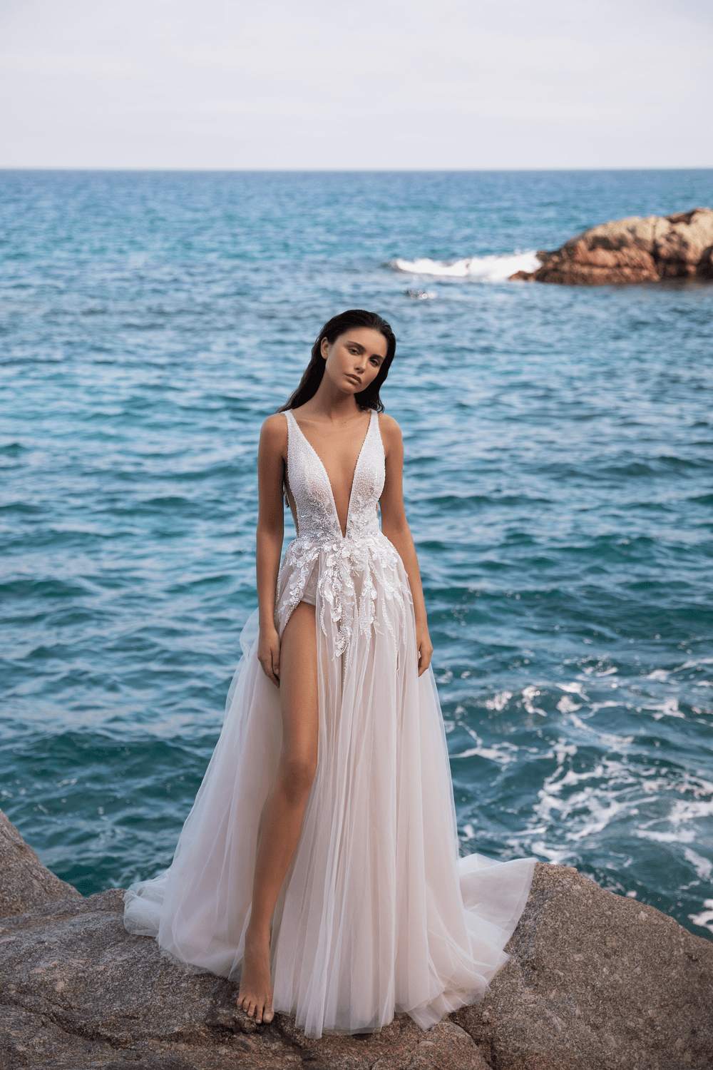 beach wedding dress