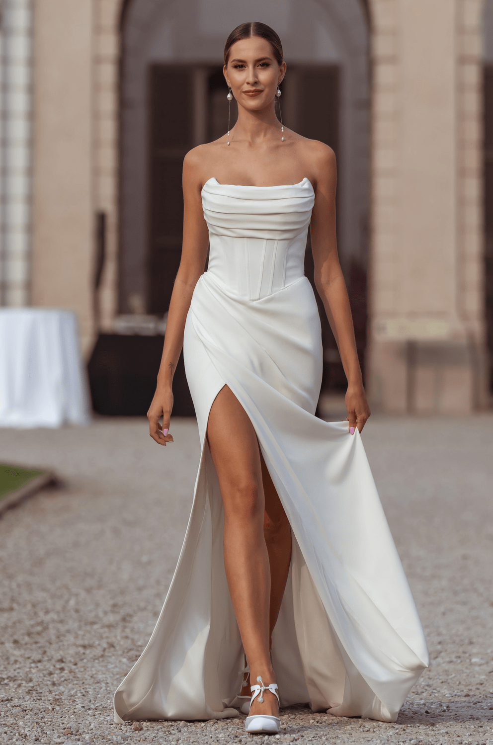 Sheath wedding dresses